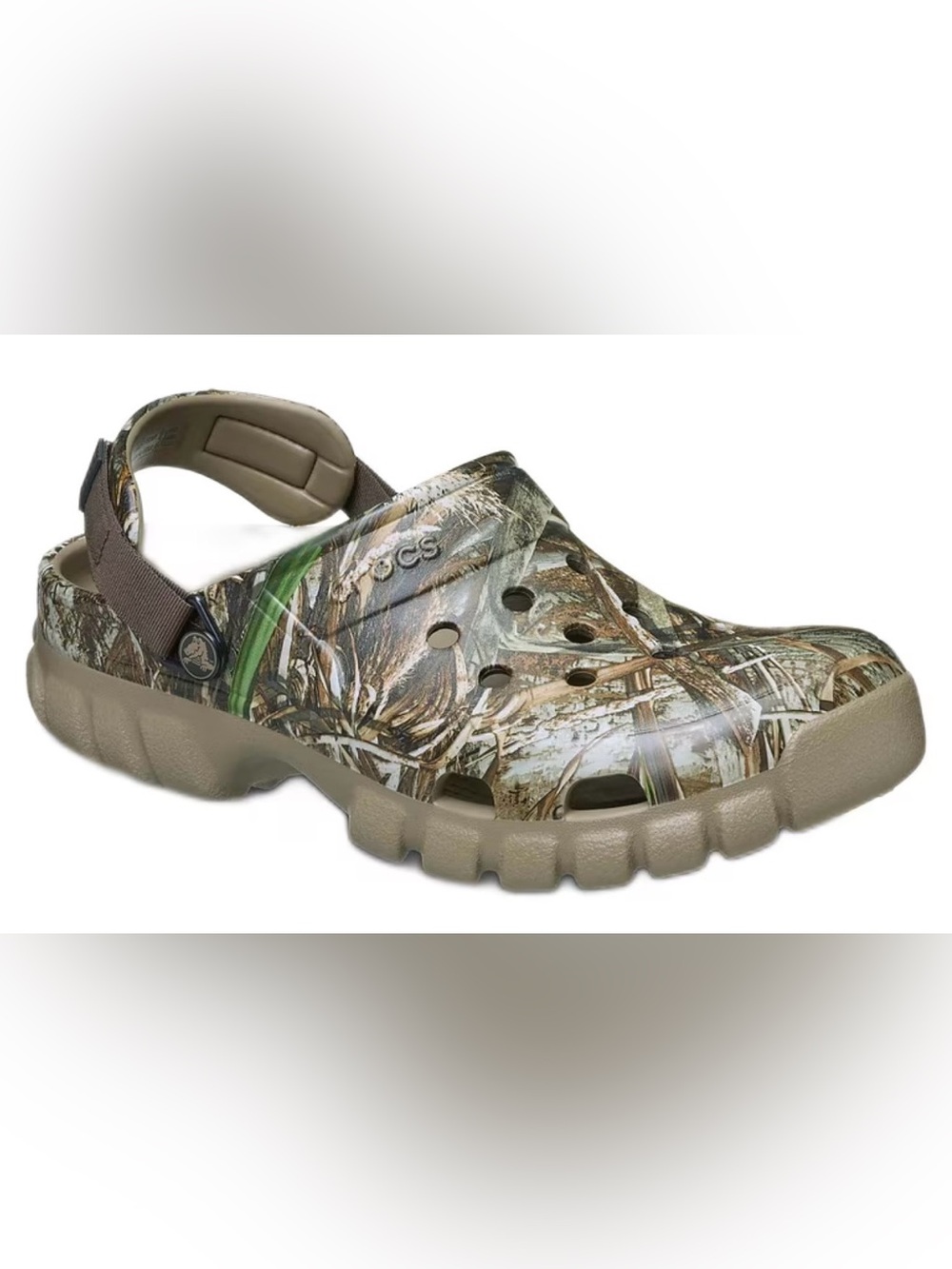 Crocs Realtree Camo Duet Max II Adjustable Turbo Strap Clogs Camouflage M 8 W 10